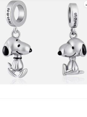 (2 Packs) NWT Couple Snoopy Dog Walk Think Happy Pendant Charm Necklace Bracelet